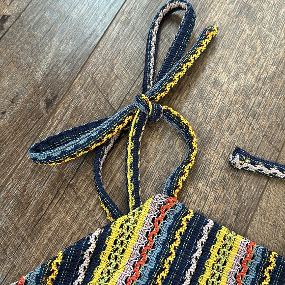 Texture & Thread Madewell crochet tie shoulder top - Picture 6 of 6